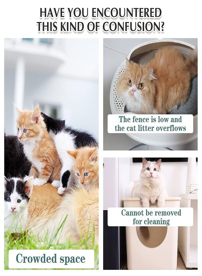 Pups&Pets صينية فضلات القطط من Pups&Pets بحافة / حوض فضلات القطط شبه المغلق (أزرق) - Image 5